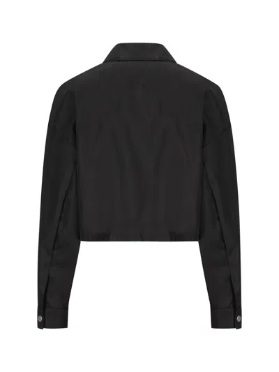 Shop Prada Jackets In Black