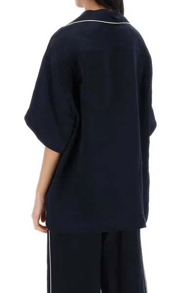 Shop Palm Angels Short-sleeved Pajama In Blu