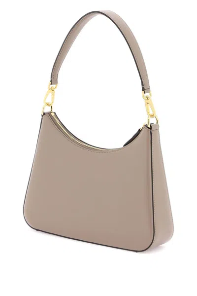 Shop Stella Mccartney Small Logo Shoulder Bag In Neutro