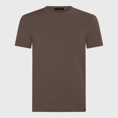 Shop Tom Ford T-shirts And Polos In Nude 8