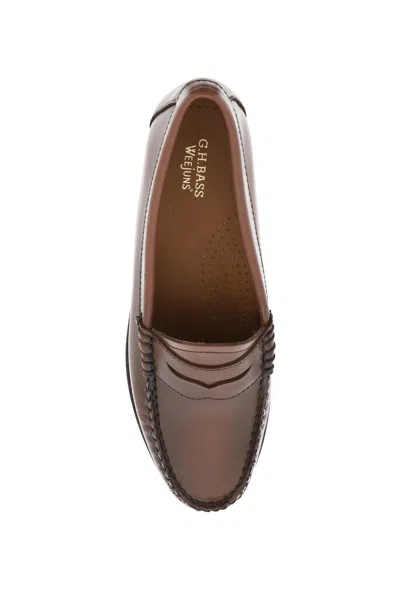 Shop Gh Bass Weejuns Penny Loafers In Marrone