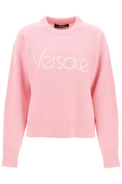 Shop Versace 1978 Re-edition Wool Sweater In Rosa