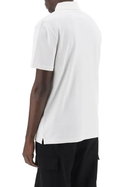 Shop Apc Carter Polo Shirt With Logo Embroidery In Bianco