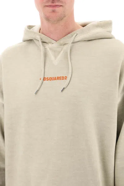 Shop Dsquared2 Cipro Fit Hoodie In Beige