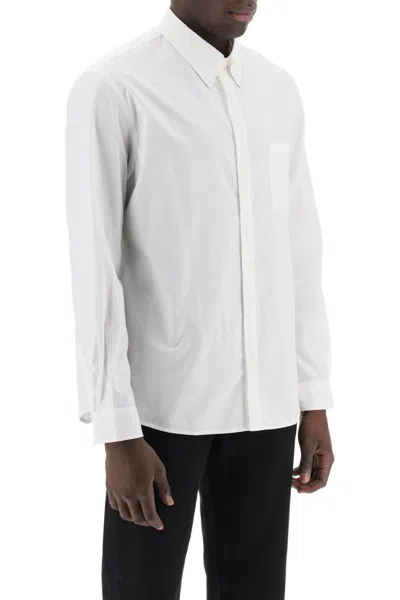 Shop Apc Edouard Button-down Shirt In Bianco
