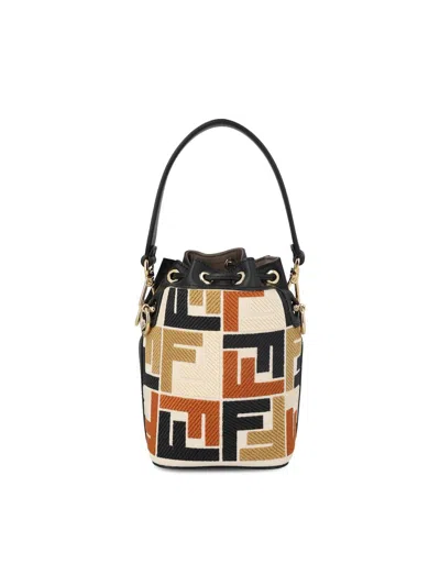 Shop Fendi Handbags In Mlc+brandy+black+os