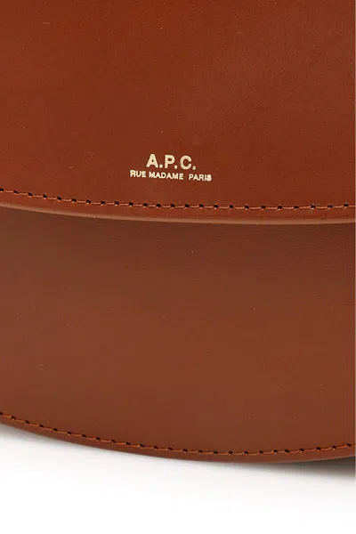 Shop Apc Genève Crossbody Bag In Marrone