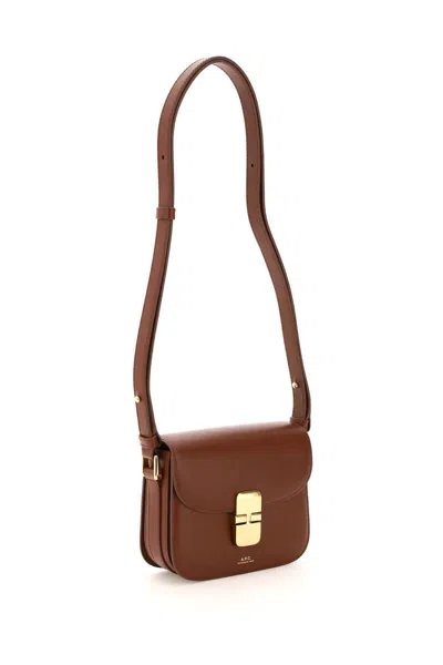 Shop Apc Grace Mini Bag In Marrone