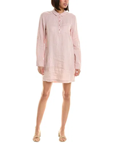 Shop Michael Stars Eleanor Utility Linen Shirtdress In Multi