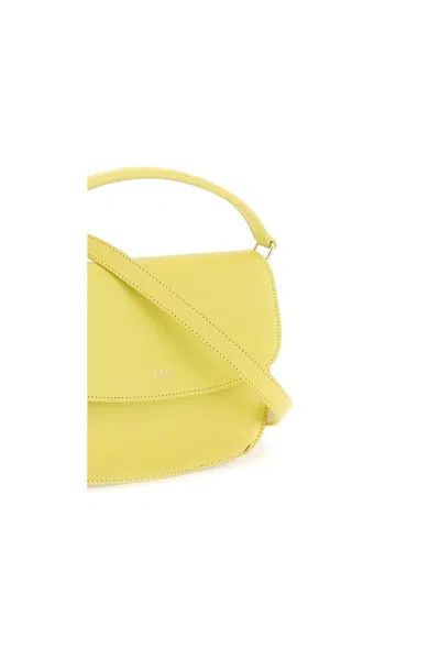 Shop Apc Sarah Mini Shoulder Bag In Giallo