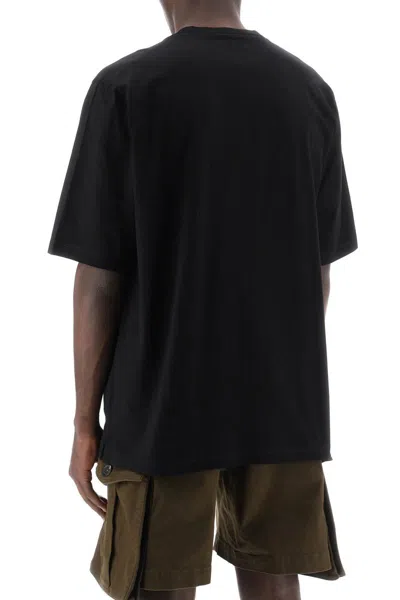 Shop Dsquared2 Skater Fit Printed T-shirt In Nero