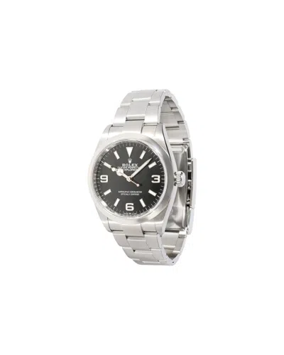Shop Rolex Explorer 124270 Men's Watch In Stainless Steel In Silver