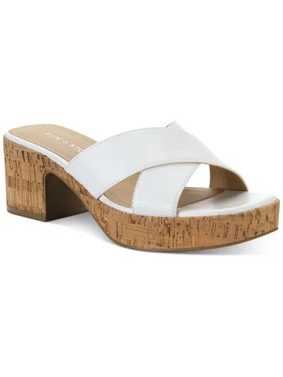 Shop Sun + Stone Giigi Womens Dressy Slip On Wedge Sandals In Multi