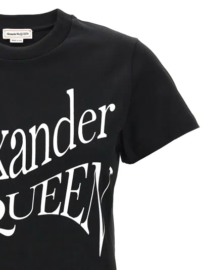 Shop Alexander Mcqueen Cut And Sew T-shirt White/black