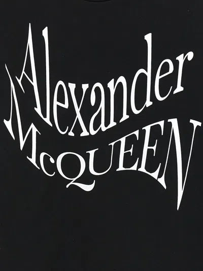 Shop Alexander Mcqueen Cut And Sew T-shirt White/black