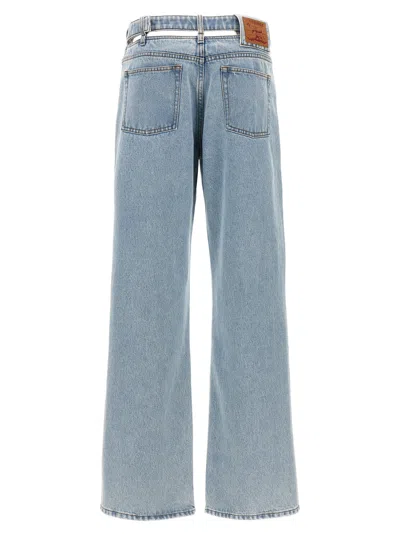 Shop Y/project Evergreen Y Belt Jeans Light Blue