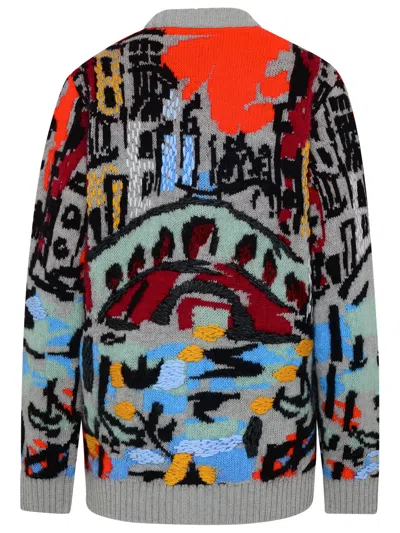 Shop Missoni Woman  Wool Blend Cardigan In Multicolor