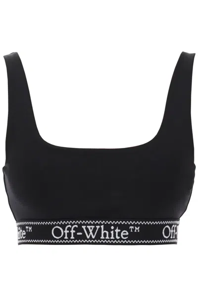 Shop Off-white "sport Bra With Branded Band" Women In Multicolor