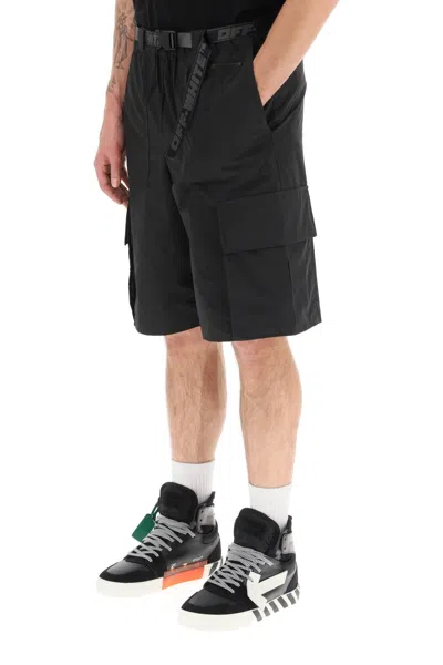 Shop Off-white Industrial Cargo Shorts Men In Multicolor