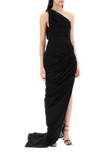 Shop Rick Owens One-shoulder Maxi Dress Women In Black