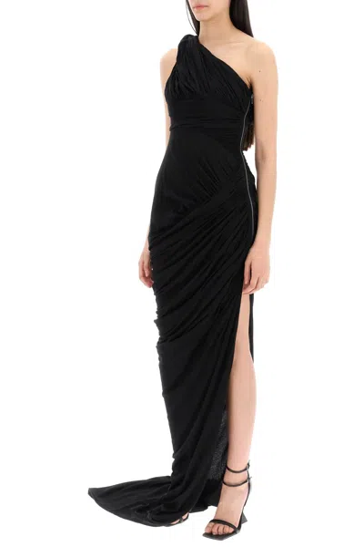 Shop Rick Owens One-shoulder Maxi Dress Women In Black