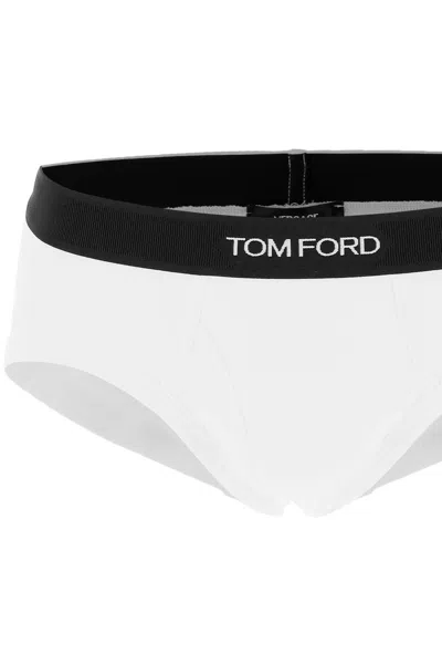 Shop Tom Ford Logo Band Slip Underwear With Elastic Men In Multicolor