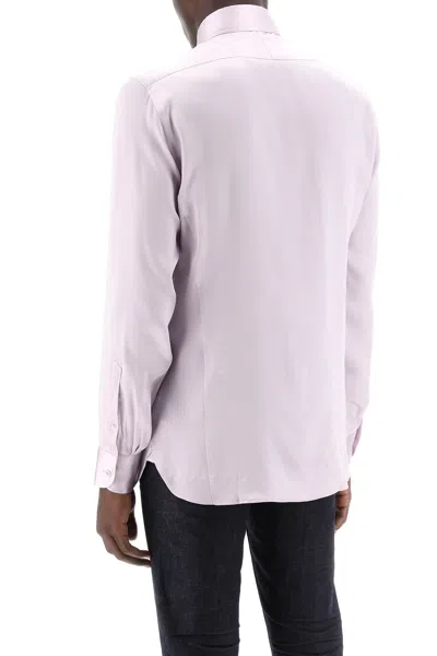Shop Tom Ford Silk Charmeuse Blouse Shirt Men In Multicolor