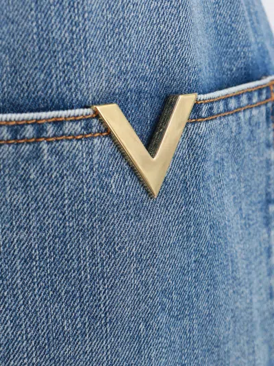Shop Valentino Woman Jeans Woman Blue Jeans