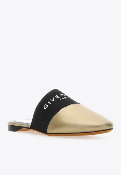 Shop Givenchy Belford Logo-detail Mules In Beige