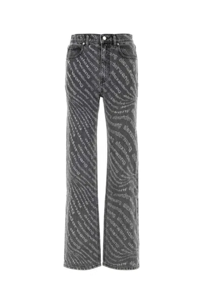 Shop Alexander Wang Jeans In Grey