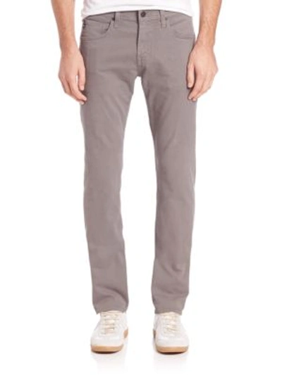Ag Matchbox Slim Straight Jeans In Stone-grey