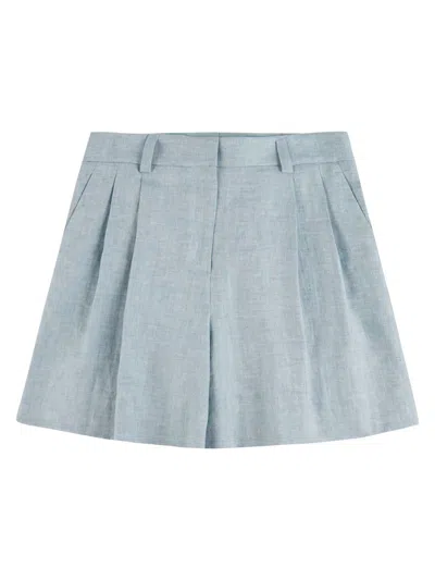 Shop Incotex Wide Leg Tailored Shorts Clothing In Blue