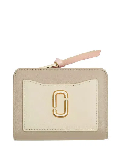Shop Marc Jacobs The Utility Snapshot Mini Compact Wallet Accessories In Brown