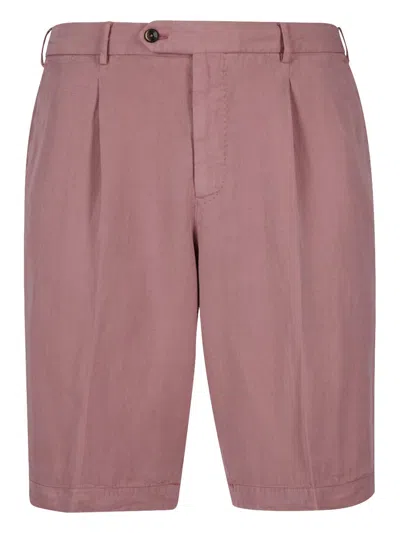 Shop Pantaloni Torino Bermuda Clothing In Pink & Purple