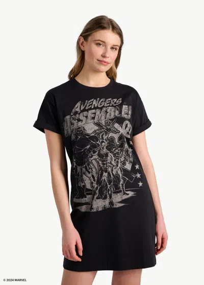 Shop Lole Marvel Effortless T-shirt Dress In Black