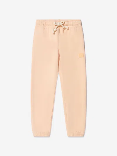 Acne Studios Mini Frack Logo-appliquéd Cotton-jersey Sweatpants In Pink