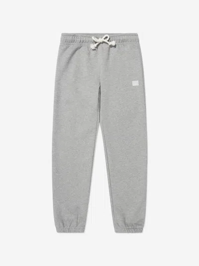 Shop Acne Studios Kids Logo Sweatpants Size 8 - 10 Yrs In Grey