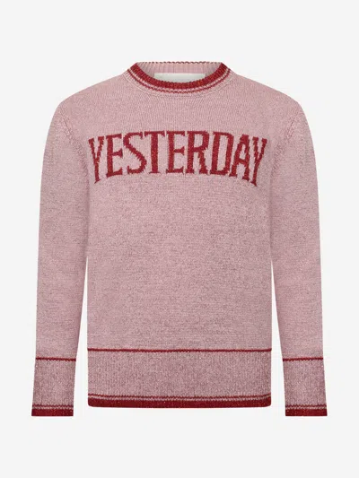 Shop Alberta Ferretti Junior Girls Yesterday Sweater 6 Yrs Pink