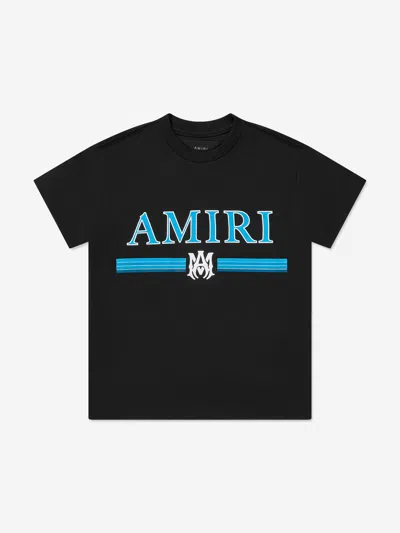 Shop Amiri Kids Bar Logo T-shirt In Black