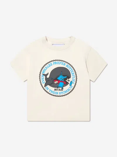 Shop Myar Boys Cotton Whale Print T-shirt 6 Yrs Ivory