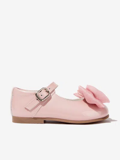Shop Andanines Girls Mary Jane Shoes With Bow In Pink