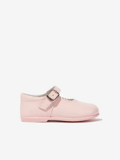 Shop Andanines Girls Mary Jane Shoes In Pink