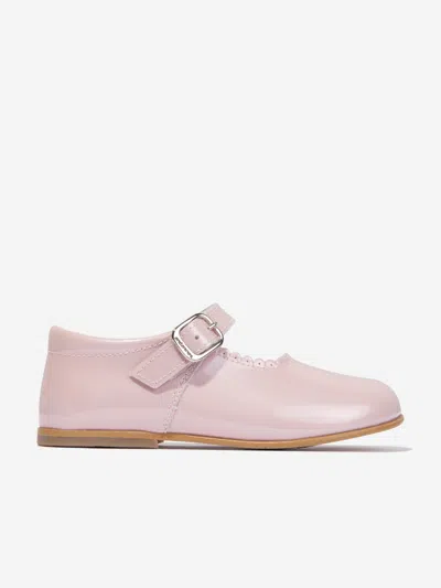 Shop Andanines Girls Patent Leather Mary Jane Shoes In Pink