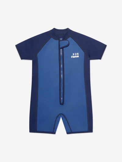 Shop Soli Swim Boys Sun Protective Swim Suit (upf50+) In Blue