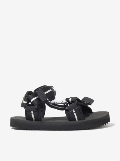 Shop Palm Angels Kids Pa X Suicoke Depa-2 Sandals In Black