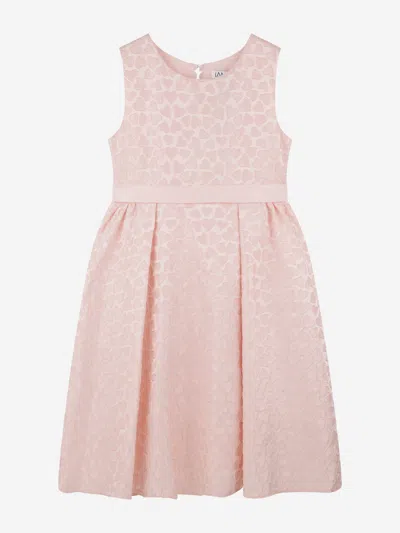 Shop Iame Girls Hearts Embossed Dress In Pink