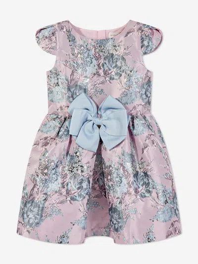 Shop Angel's Face Girls Desiree Flower Jacquard Dress In Pink