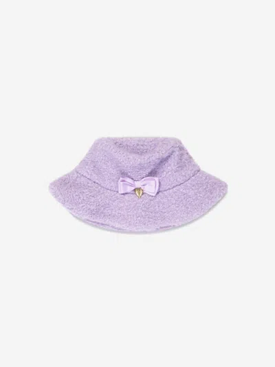 Shop Angel's Face Girls Maude Fleece Hat In Purple