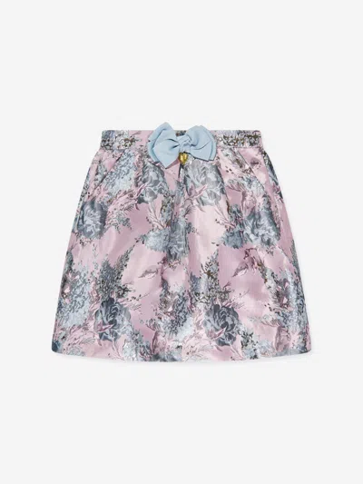 Shop Angel's Face Girls Sybil Jacquard Skirt In Pink