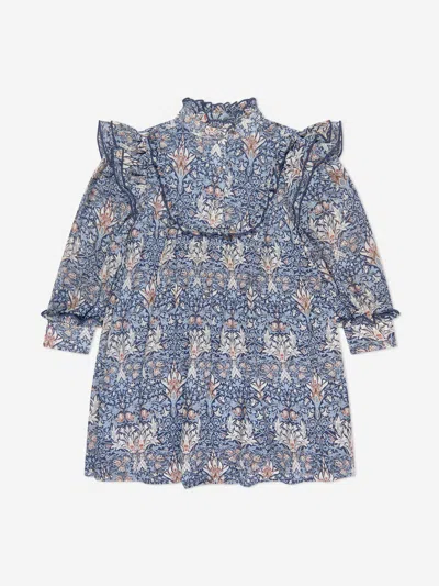 Shop Angel's Face Girls Tabatha Printed Dress In Blue